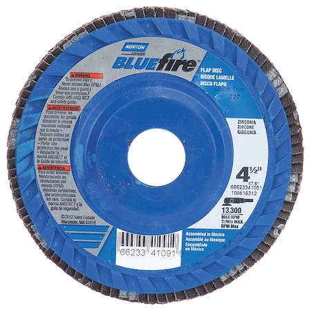 Flap Disc,Medium,7/8in Mount,PK2