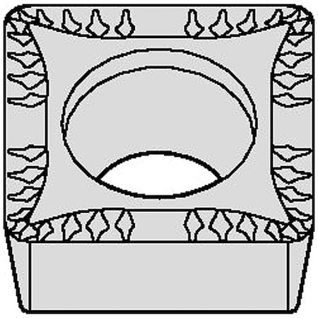 Positive Insert Geo Mu,Carbide,Square