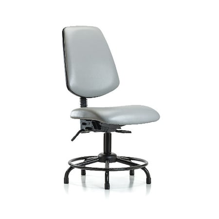 Desk Chair, Vinyl, 18 To 23 Height, No Arms, Dove