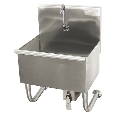 Service Sink,Hands-Free,1 Stn,Knee Pedal