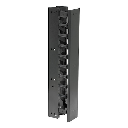 Hubbell VS76H Vertical Organizer - Cable Channel - Black