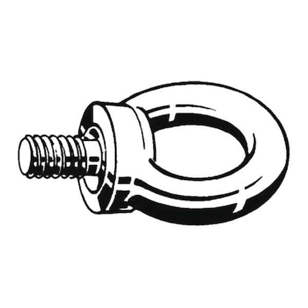 Machinery Eye Bolt With Shoulder, M36-4.00, 54 Mm Shank, 70 Mm ID, Steel, Plain