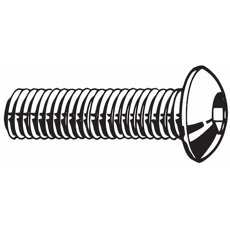 M5-0.80 Socket Head Cap Screw, Plain Stainless Steel, 20 Mm Length, 50 PK