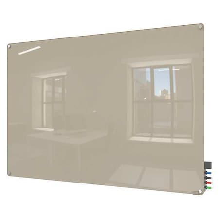 24x36 Magnetic Glass Dry Erase Board, Gray