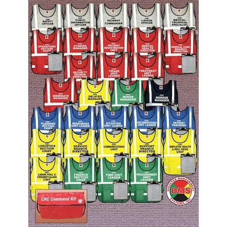 Large CHC Command Kit,31 Vests