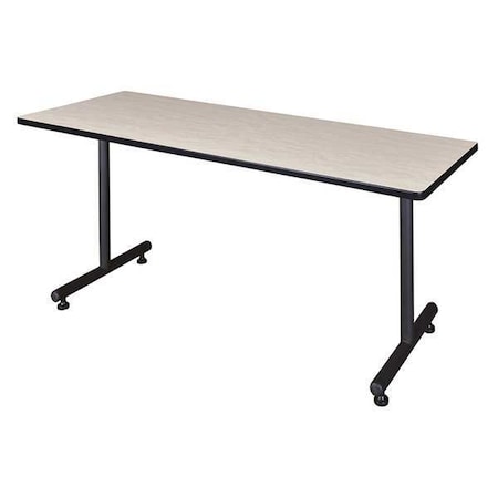RectangleKobe Training Tables,72X24X29,Wood, MetalTop,Maple