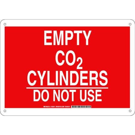 Chemical Sign, 10 In H, 14 In W, Plastic, Rectangle, English, 125671