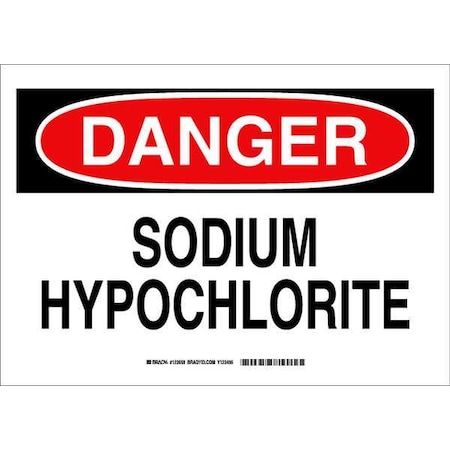 Danger Sign, 10 In H, 14 In W, Polyester, Rectangle, English, 123658