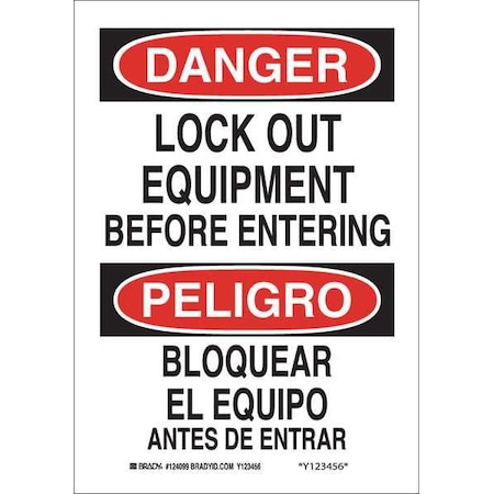 Danger/Peligro,Sign 14X10
