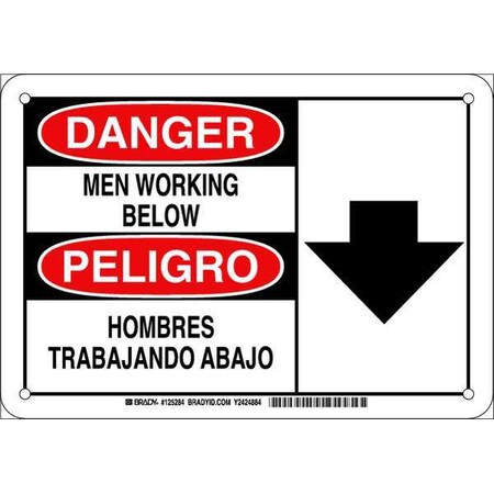 Danger Sign, 7X10, Plastic, Height: 7, 125284