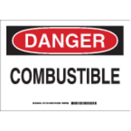 Danger Sign, 10 In H, 14 In W, Rectangle, English, 126159