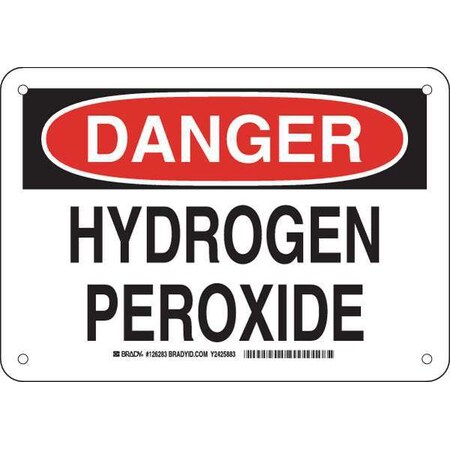 Danger Sign, 7 In H, 10 In W, Plastic, Rectangle, English, 126283