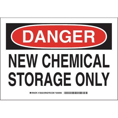 Danger Sign, 7 In H, 10 In W, Polyester, Rectangle, English, 126332