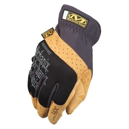 Mechanics Gloves, M, Brown/Black, Synthetic Leather, Trekdry(R)