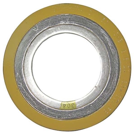 Spiral Wound Metal Gasket,4 In,304SS