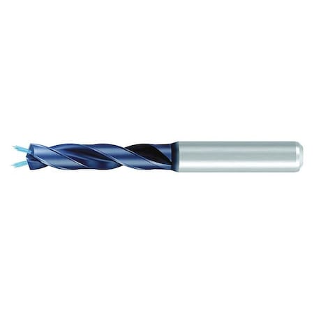 Screw Machine Drill Bit, 4.50 Mm Size, 140  Degrees Point Angle, Solid Carbide, TiAlN Finish