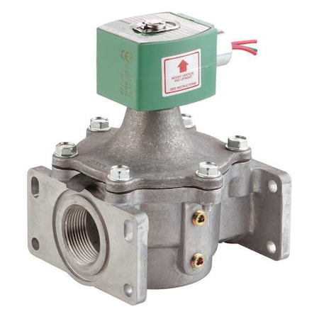 12V DC Aluminum Fuel Gas Solenoid Valve, Normally Closed, 1 In Pipe Size