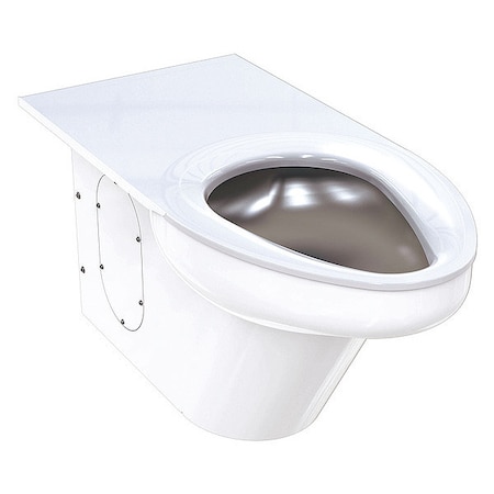 Ligature Resistant Toilet, 1.6/1.28 Gpf, Floor Mount, Elongated, White