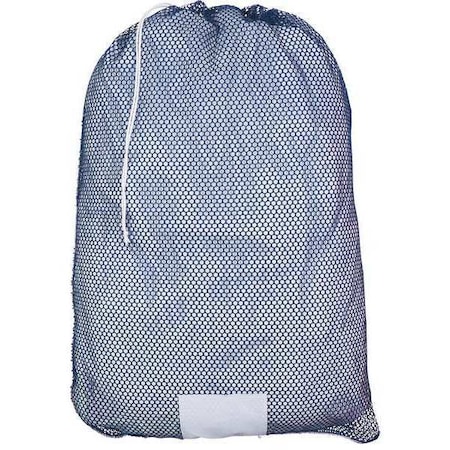 Mesh Laundry Bag,Blue,Spring Lock,PK12