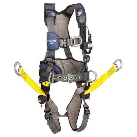 Full Body Harness, Vest Style, 2XL, Repel(TM) Polyester