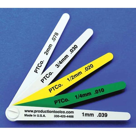 Feeler Gauge,0.177 In Thick,4 In L Blade