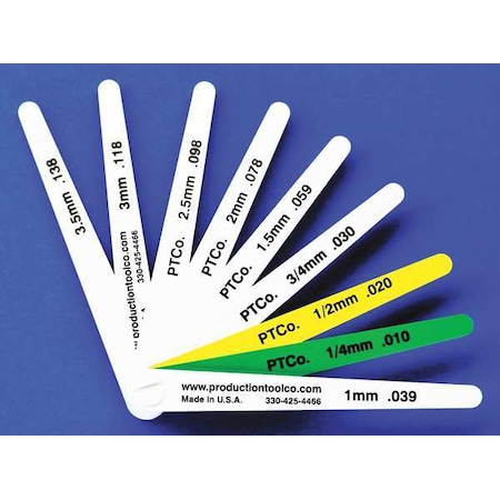 Feeler Gauge,0.59 In Thick,4 In L Blade