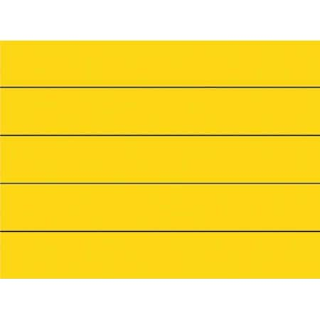 Magnetic Strips,Pre-Cut,6in,Yellow,PK25