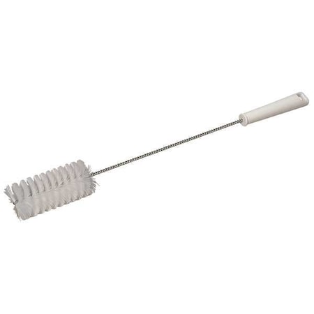 2 W Tube And Valve Brush, Medium, 13 25/64 In L Handle, 5 In L Brush, White, 20 In L Overall