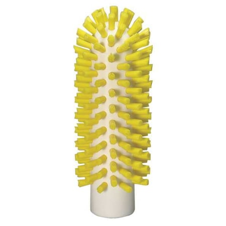 2 W Tube And Pipe Brush, Stiff, Not Applicable L Handle, 5 1/4 In L Brush, Yellow