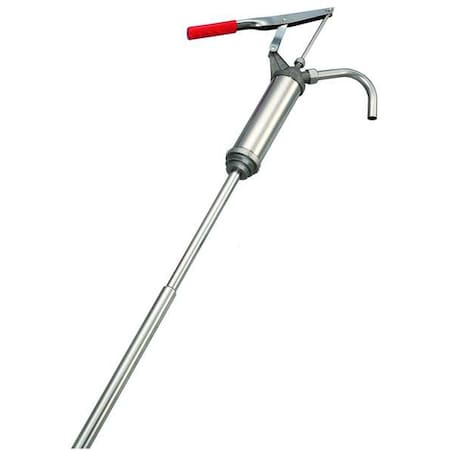 Hand Drum Pump,Stainless Steel,3/4In OD