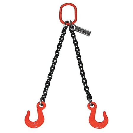 Chain Sling,Dbl Leg,7400 Lb,9/32In,14ft