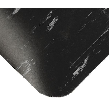 UltraSoft Tile Top Mat, Black/White, 13 Ft. L X 4 Ft. W, PVC Surface With PVC Sponge, 7/8 Thick