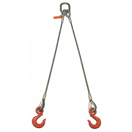 Sling,Wire Rope,12 Ft L,2200 Lb @ 60