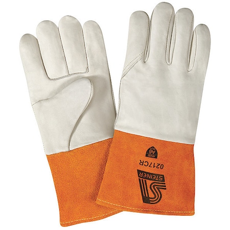 MIG Welding Gloves, Cowhide Palm, L, PR
