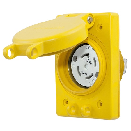 30A Watertight Locking Receptacle 3P 4W 250VAC