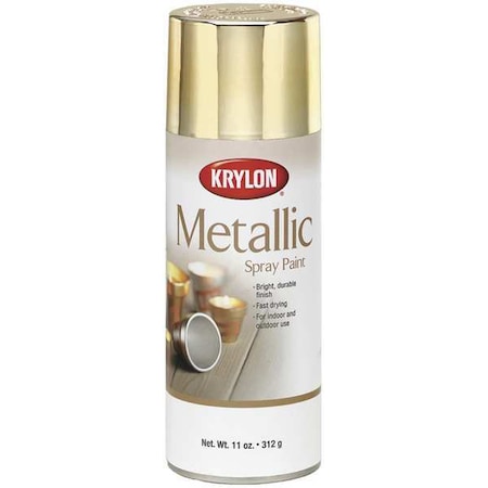 Metallic Spray Paint, Chrome Aluminum, Metallic, 11 Oz