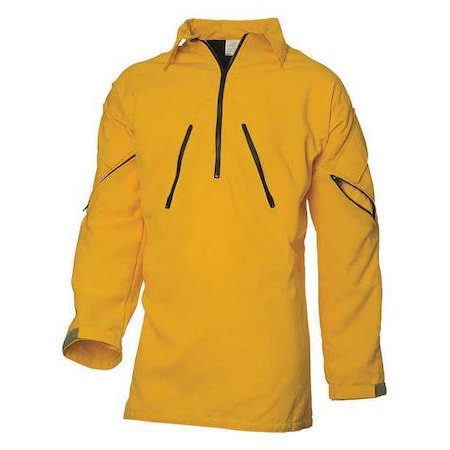 Wildland Fire Shirt, 2XL, Yellow, Zipper