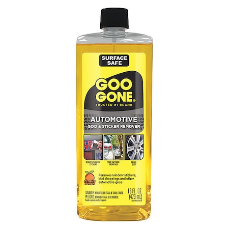 16 Oz. Automotive Goo & Sticker Remover Bottle, Yellow, Automotive