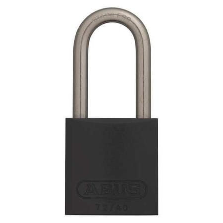 KA 72 Ser Alum Lock 1-1/2 Key No.Tt03657, Aluminum Body, Hardened Steel Shackle