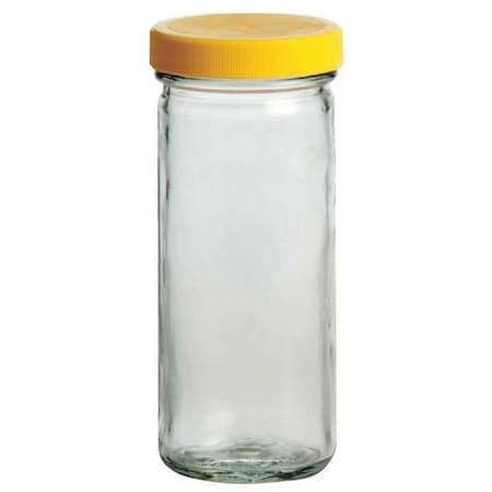 Glass Bottle,8 Oz.,Clear,PK24