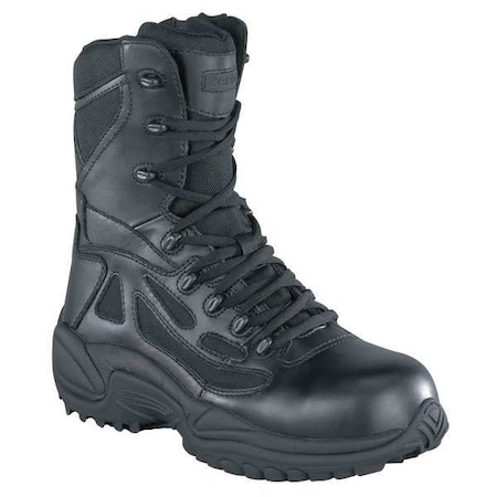 Work Boot, Comp Toe,8In,Black,6-1/2M,PR