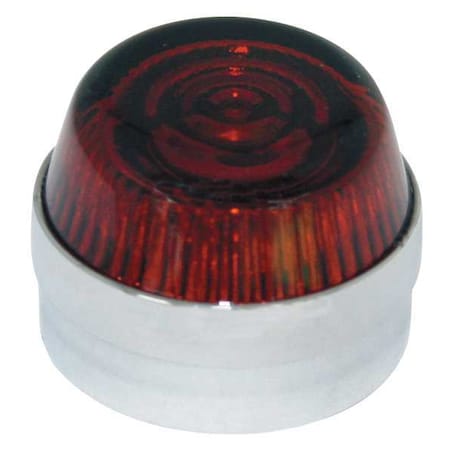 Pilot Light Lens,30mm,Red,Glass