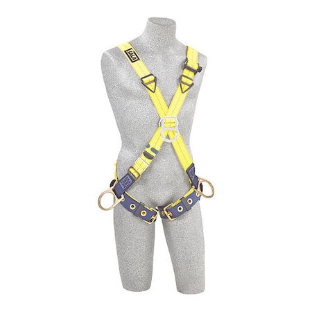 Full Body Harness, Crossover Style, 2XL, Repel(TM) Polyester