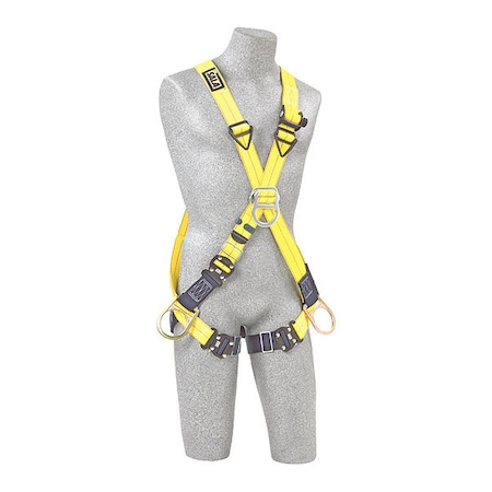 Full Body Harness, Crossover Style, S, Repel(TM) Polyester, Yellow