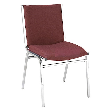 Stacking Chair,Armless,Cabernet Fabric