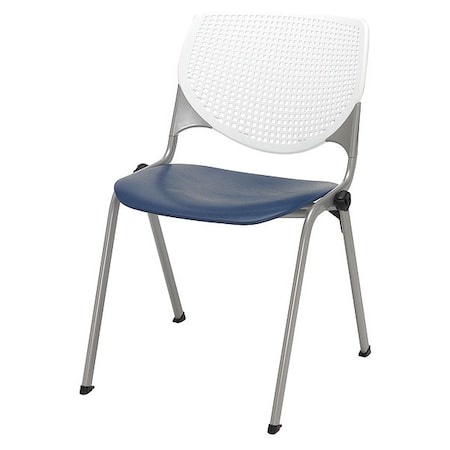 Poly Stack Chair,Navy Seat