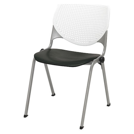Poly Stack Chair,Black Seat