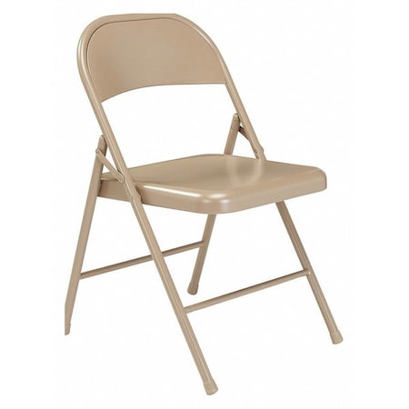 Commercialine Folding Chair,Stl,Tan,PK4