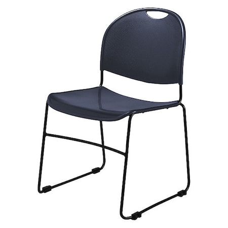 Commercialine Compact Stack Chair,Navy