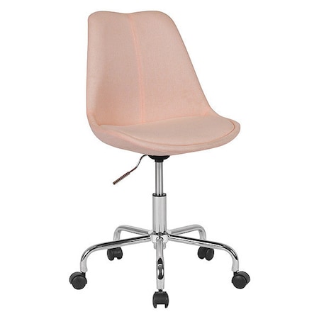Fabric Task Chair, 17-1/2 To 21-1/2, Pink